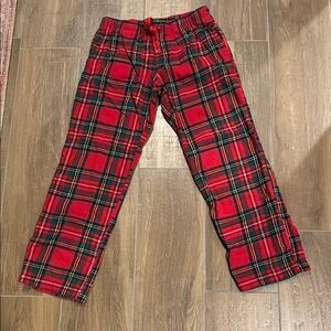 Red Plaid Men's Pants